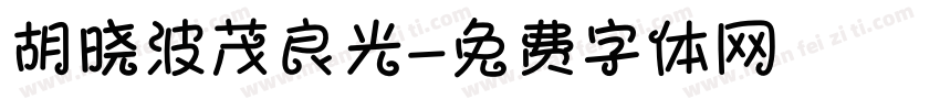 胡晓波茂良光字体转换