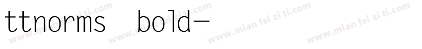 ttnorms一bold字体转换