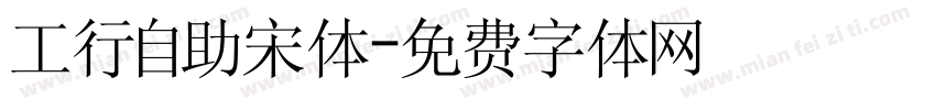 工行自助宋体字体转换