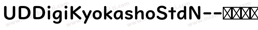 UDDigiKyokashoStdN-字体转换