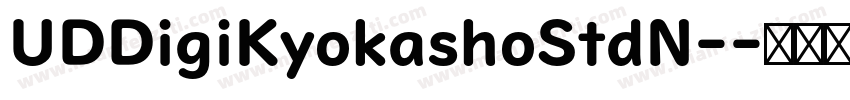 UDDigiKyokashoStdN-字体转换