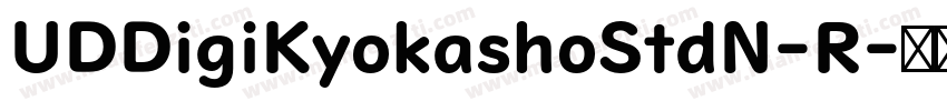 UDDigiKyokashoStdN-R字体转换
