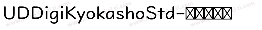 UDDigiKyokashoStd字体转换