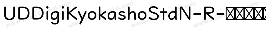 UDDigiKyokashoStdN-R字体转换