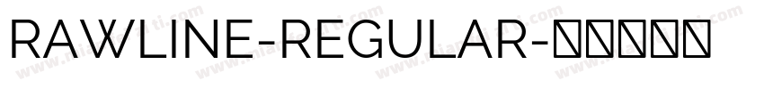 RAWLINE-REGULAR字体转换