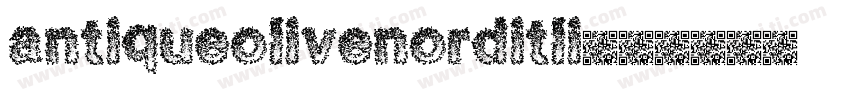 antiqueolivenorditli字体转换