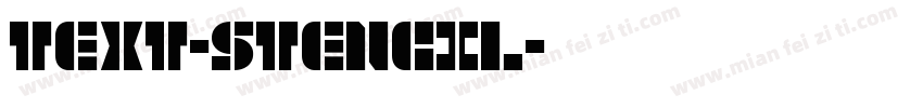 Text-Stencil字体转换