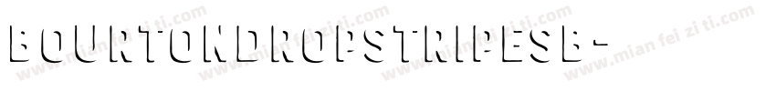 BourtonDropStripesB字体转换