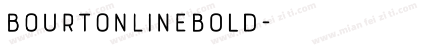 BourtonLineBold字体转换