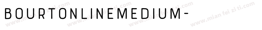 BourtonLineMedium字体转换