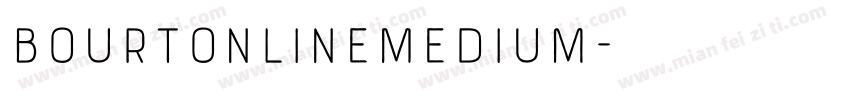 BourtonLineMedium字体转换