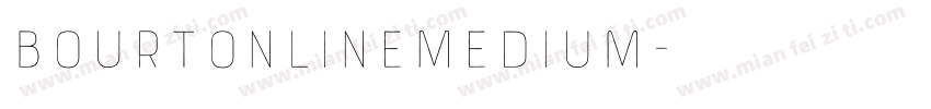 BourtonLineMedium字体转换