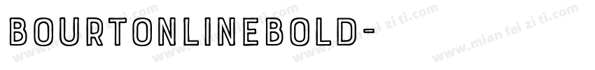 BourtonLineBold字体转换