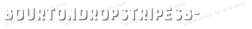 BourtonDropStripesB字体转换