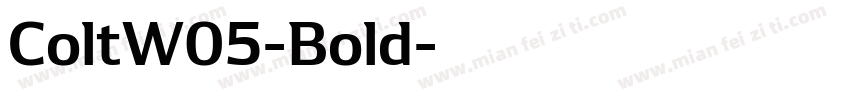 ColtW05-Bold字体转换