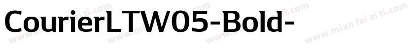 CourierLTW05-Bold字体转换