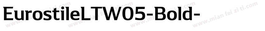 EurostileLTW05-Bold字体转换