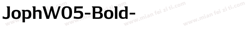 JophW05-Bold字体转换