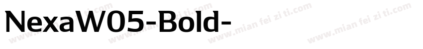 NexaW05-Bold字体转换