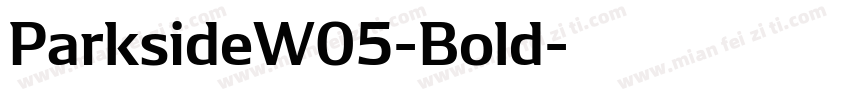 ParksideW05-Bold字体转换