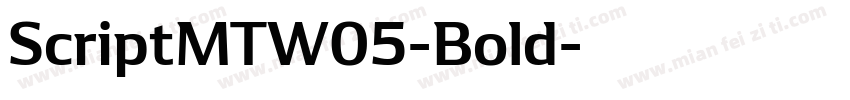 ScriptMTW05-Bold字体转换