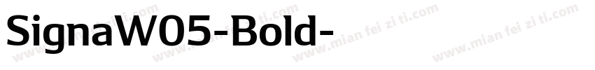 SignaW05-Bold字体转换