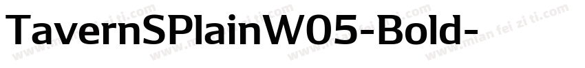 TavernSPlainW05-Bold字体转换