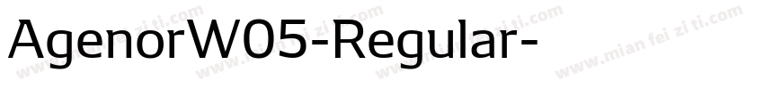 AgenorW05-Regular字体转换
