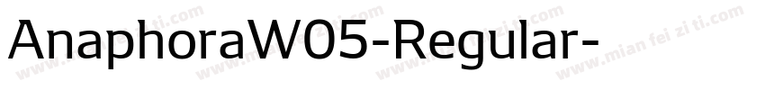 AnaphoraW05-Regular字体转换