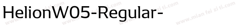 HelionW05-Regular字体转换