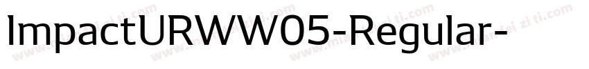 ImpactURWW05-Regular字体转换