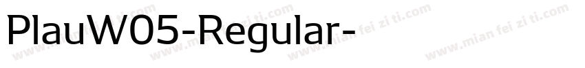 PlauW05-Regular字体转换