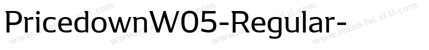 PricedownW05-Regular字体转换