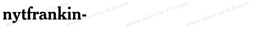 nytfrankin字体转换