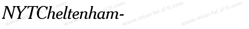 NYTCheltenham字体转换