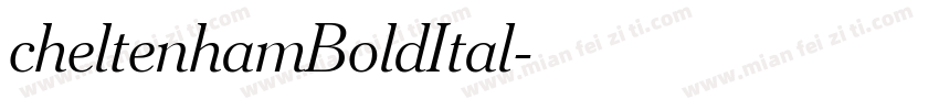 cheltenhamBoldItal字体转换