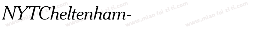 NYTCheltenham字体转换