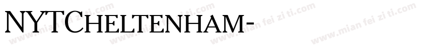 NYTCheltenham字体转换