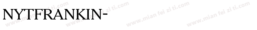 nytfrankin字体转换