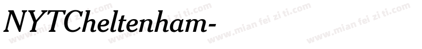 NYTCheltenham字体转换