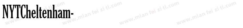 NYTCheltenham字体转换