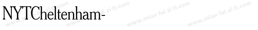 NYTCheltenham字体转换