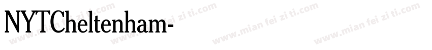 NYTCheltenham字体转换