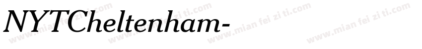 NYTCheltenham字体转换