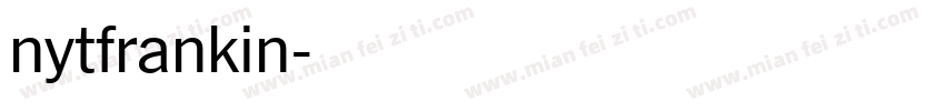 nytfrankin字体转换