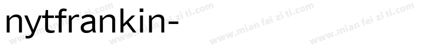nytfrankin字体转换