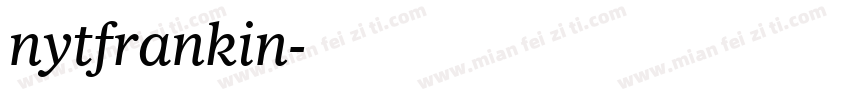 nytfrankin字体转换