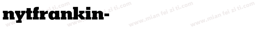 nytfrankin字体转换