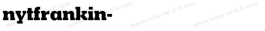 nytfrankin字体转换