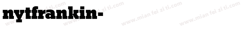 nytfrankin字体转换